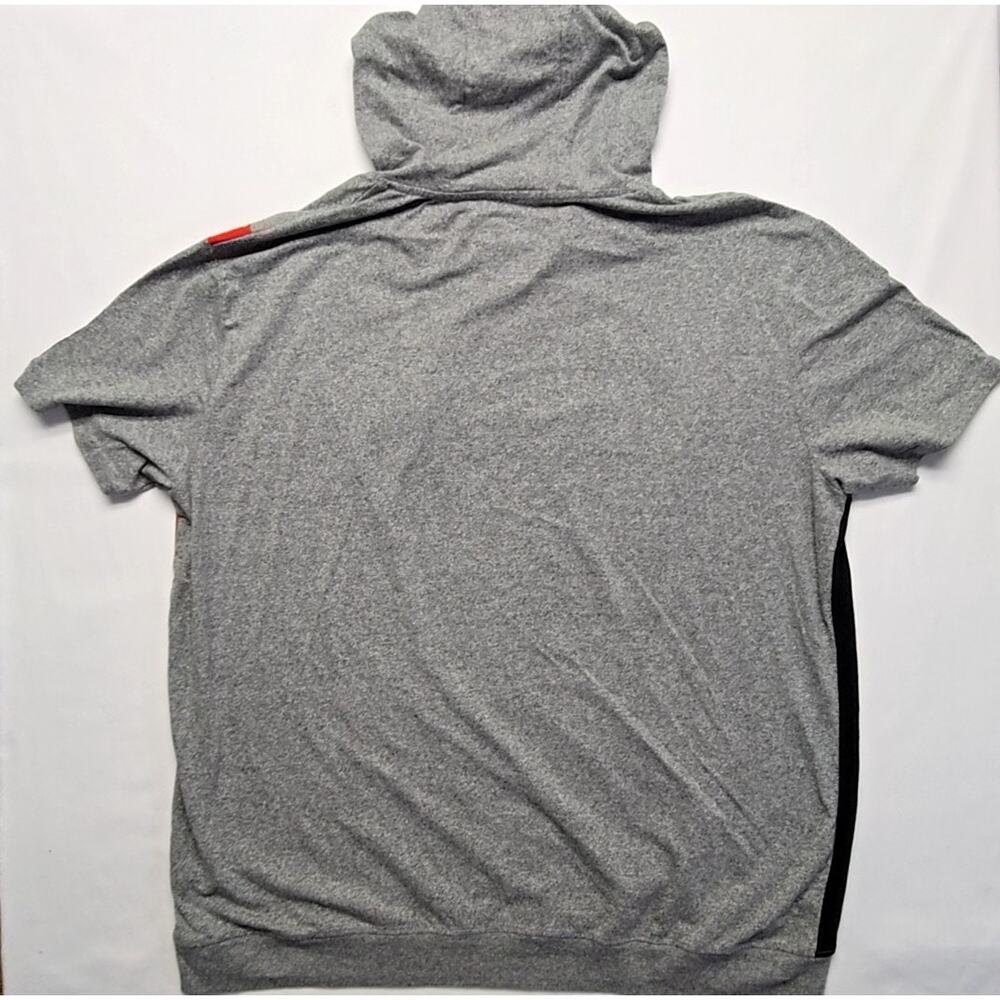Ecko Unltd Hoodie Graphic Short Sleeve Colorblock Gray Red Black 3XL Streetwear - Picture 10 of 12